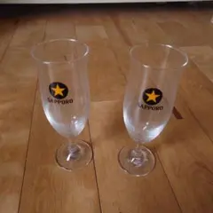 SAPPORO ビールグラス 2個セット