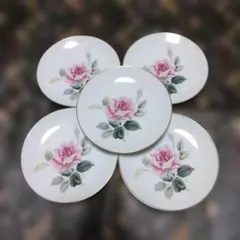 Noritake ノリタケ　薔薇柄 プレート 5枚セットのサムネイル