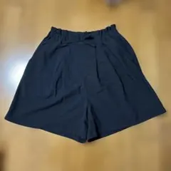 キッズ ハーフパンツ ブラック ウエストゴム