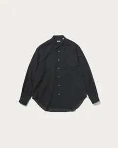 【美品】H BEAUTY&YOUTH ウールシアーボイルシャツ　ブラック　S