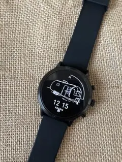 FOSSIL ブラック スマートウォッチ 本体 FTW4025