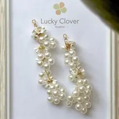 【Dress Line】 ≡botanical小花とパール≡イヤリングorピアス