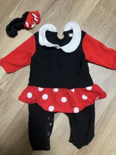 ミニーマウス風　ロンパース