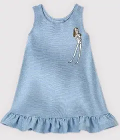 プチバトー ノースリーブワンピース 18m/81㎝