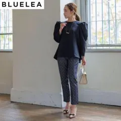 美品 BLUELEA ブルレア dot denim tapered pants