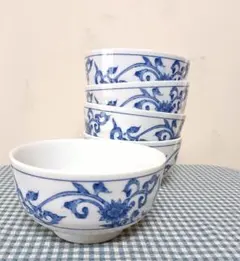 平安七甫造・5客〉食器 茶器 煎茶道具 煎茶椀 京焼 松月流 ① - メルカリ