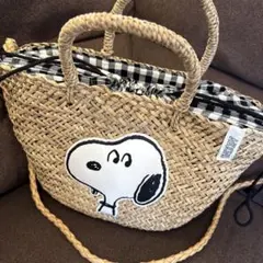 ZARA ザラ　SNOOPY スヌーピー　カゴバッグ　肩掛け　ハンドバッグ