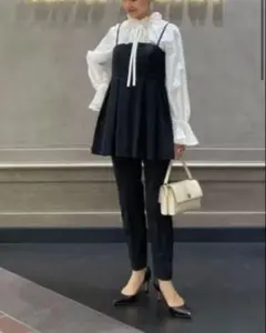 UNITED ARROWS ドットジャガード スリムパンツ