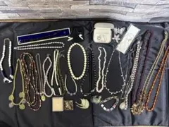 【豪華】遺品整理 アクセサリー まとめ売り 29点淡水パール シェル 刻印有