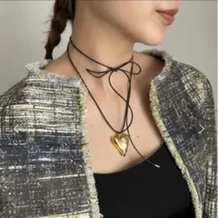 AMERI NICKEL FREE HEART MOTIF NECKLACEのサムネイル
