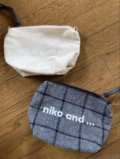 未使用　niko and... ポーチ 2点セットのサムネイル