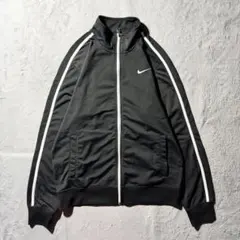 【Y8490】.NIKE トラックジャケット　サイズL ブラック