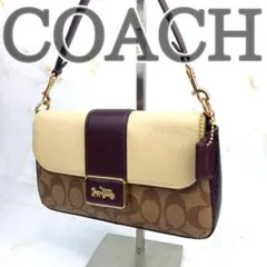 COACH ミニ グレース ワンショルダーバッグ アクセサリーポーチ 馬車ロゴ