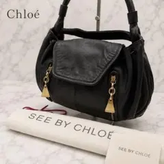 SEE BY CHLOE クロエ　ショルダーバッグ ブラック レザー　y2kのサムネイル