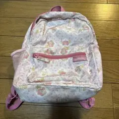 花柄ピンクリュック　マロンクリーム　サンリオ