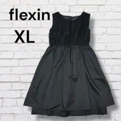 翡翠様　フレキシン　ブラック XL サイズ　ノースリーブワンピース　パーティのサムネイル