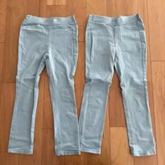 バースデイ　スキニー　レギパン　120 双子　おそろい　微裏起毛　グンゼ