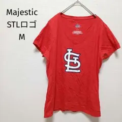 ❤美品 Majestic MLB カージナルス レディース VネックTシャツ Mのサムネイル