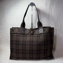 美品　バーバリーブルーレーベル トートバッグ ノバチェック A4
