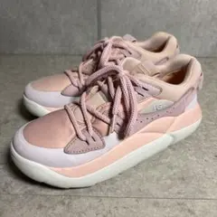 UGG LA CLOUD スニーカー 厚底 クラウド　レース 25cm ピンク