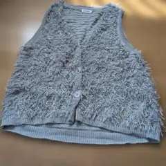 LEPSIM フリンジデザイン ベスト Fサイズ グレー