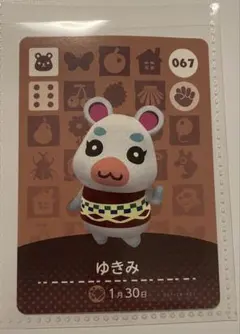 どうぶつの森amiiboカード ゆきみ