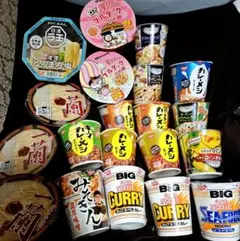 みそきん、一蘭ラーメン、カレーメシ、ラ王、 カップヌードル、ブルダック麺、スープ