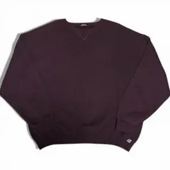 【即購入可】XL~90sUSA製？ラッセルアスレチック無地バーガンディ希少サイズ