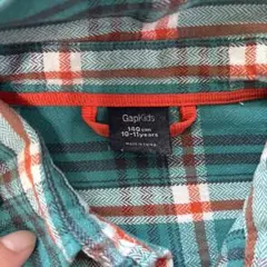 GapKids チェック柄長袖シャツ 140cm