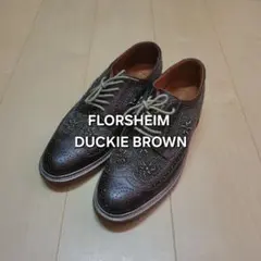 FLORSHEIM★DUCKIE BROWN ビジュ装飾ウイングチップシューズのサムネイル