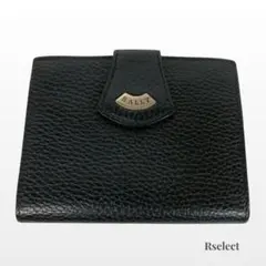 BALLY バリー ブラック レザー 二つ折り財布 がま口のサムネイル