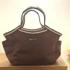 美品　agnes b. 　茶トートバッグ