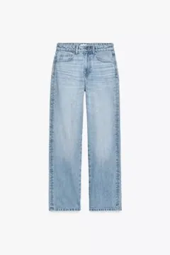 ZARA ハイウエスト ストレートジーンズ