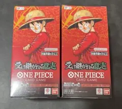 ONE PIECEカード 受け継がれる意志 テープ付き品×1 テープ切れ品×1