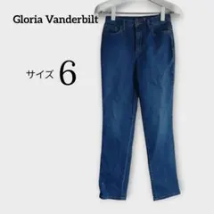 Gloria Vanderbilt ストレートデニム 美脚 細見え 美品 レトロ