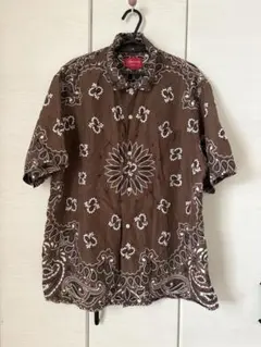 最安値】supreme Bandana Silk Shirt バンダナ L - メルカリ