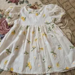 milk balm 花柄刺繍 ワンピース XS