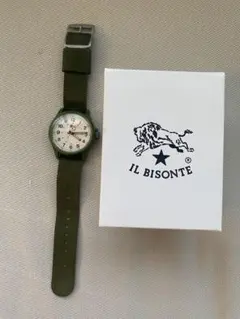 IL BISONTE ミリタリーウォッチ カーキ