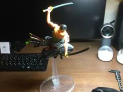 ワンピース1番くじ２体　難攻不落ノ懐刀　ゾロ・きんえもんのフィギュア(箱なし)