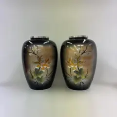 ガレ 花模様 花瓶 高22.8cm(P405) - メルカリ
