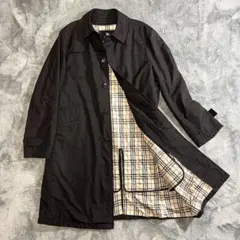 【希少サイズ】バーバリーブラックレーベル ロングコート 中綿キルティングライナー