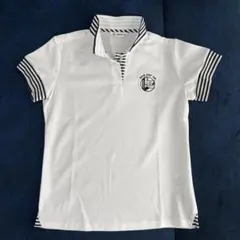 and per se ゴルフポロシャツ ホワイト サイズL★試着のみ美品