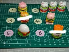 ハンバーガー型キャラクターセット