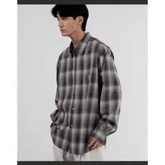 WYM LIDNM OMBRE CHECK LOOSE SHIRT