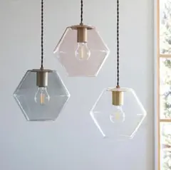 ブルーグレー ペンダントライトsilmu &電球