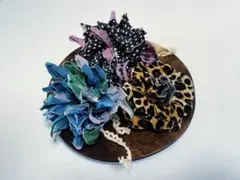 花のコサージュ3点