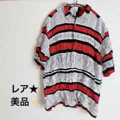 レア 美品★ ストライプ 半袖シャツ トップス Tシャツ レディース メンズ