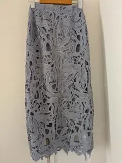 未使用 お上品 fifth グレー レース タイトスカート