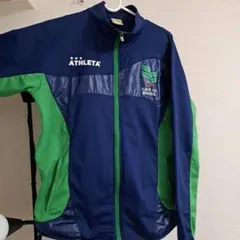 ATHLETA セットアップ（Mサイズ／ネイビー×グリーン）