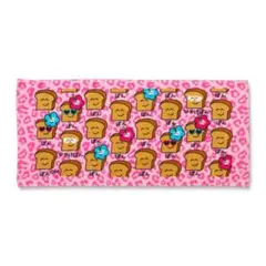 ひやけぱんさん タオル ピンク